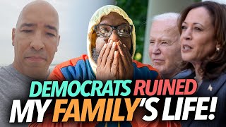 quotIm Living Paycheck To Paycheckquot Man Says Kamala Harris Democrats Ruined His Life Going Trump [upl. by Atirehgram]