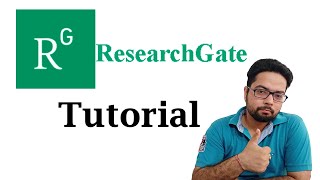 ResearchGate how to use  ResearchGate tutorial  ResearchGate Account [upl. by Gradeigh]