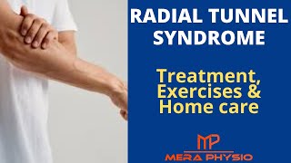 Radial Tunnel Syndrome RTS  Treatment Exercises for RTS amp Home Care  In Hindi  Mera Physio [upl. by Aciretal]