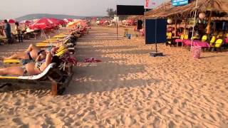 Calangute Beach Sights CalanguteBeach goabeach indianbeach [upl. by Hadsall]