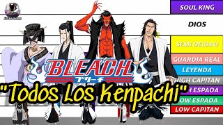 NIVELES DE PODER DE LOS KENPACHI BLEACH TODOS [upl. by Reena849]