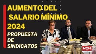 🔴AUMENTO DEL SALARIO MINIMO 2024  Propuesta de Sindicatos SalarioMínimo noticiasdehoy colombia [upl. by Yhtamit768]