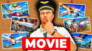 The Most SHOCKING Airplane Crashes in GTA 5 MOVIE [upl. by Lovett]