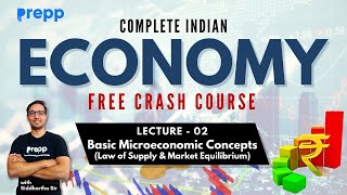 Lecture 02  Basic Microeconomic Concepts  Economy  Crash course for UPSC CSE Prelims upsc [upl. by Hgiellek]