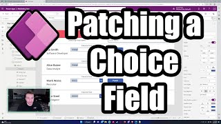 How to Use a Patch Formula on a Single Choice Column  Power Apps  2023 Tutorial [upl. by Alak700]