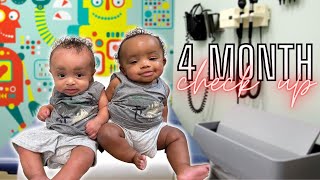 WE RECEIVED UNEXPECTED NEWS AT OUR SECOND SET OF TWINS BABY CHECKUP🥺  4 MONTH OLD DOCTOR VISIT [upl. by Farmelo]