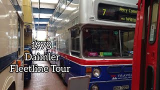 Stunning Vintage Restored 1978 Daimler Fleetline Double Decker Bus Full Tour [upl. by Dualc]