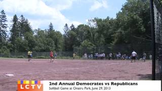 2nd Annual Democrats vs Republicans Softball Game [upl. by Kimmy]