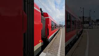 Ausfahrt RS 71 nach Weißenhorn mit RS 7 nach Vöhringen in Ulm Hbf [upl. by Atnoed]