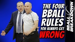 4 Basketball RULES You ALWAYS Get WRONG [upl. by Nedia]