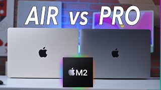 M2 MacBook Air VS 13” MacBook Pro Thermal Throttling A NonIssue [upl. by Redleh679]