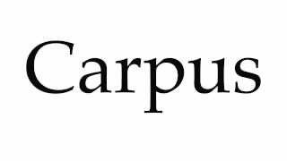 How to Pronounce Carpus [upl. by Dieter]