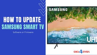 How to Update Samsung Smart TV  Samsung TV Software Update  Upgrade with Latest Version [upl. by Zuliram]