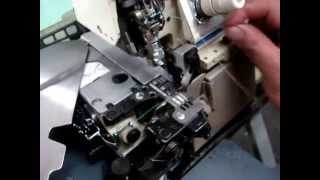 Juki MO2516 6 thread overlock Merrow demo [upl. by Hterrag]