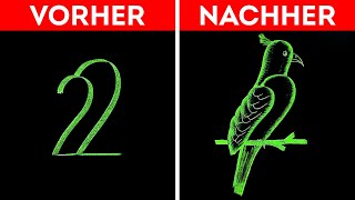 SCHÖNE IDEEN ZUM ZEICHNEN DIE JEDER UMSETZEN KANN [upl. by Jemy274]