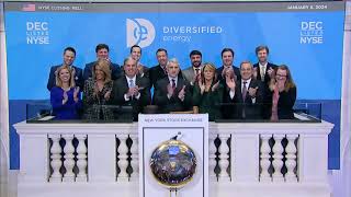 Diversified Energy NYSE DEC Rings The Closing Bell® [upl. by Idleman]