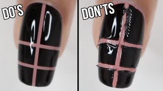 How To Use STRIPING TAPE In Nail Art  Nailed It NZ [upl. by Largent]