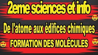 formation des molécules schéma de lewis 2eme sciences [upl. by Radmen]