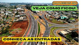 DRONE Como ficou o Trevo Cataratas  Imagem aérea Confira as Entradas de cima  Melhor de Cascavel [upl. by Ahsita699]