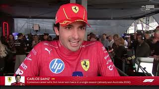 Carlos Sainz Post Race Interview  Media Pen  Mexican Grand Prix 2024 f1 [upl. by Mcmullan]