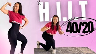 20 Minute HIIT Cardio Workout  4020 [upl. by Idnod550]