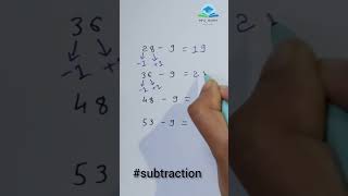 Subtraction short trick  Subtraction easy trick  subscribe subtraction sub maths mathstricks [upl. by Eladal]