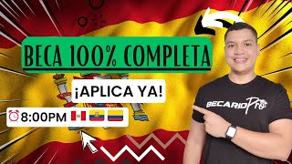 ¡Abrió una gran beca 100 completa aplica YA [upl. by Onfre]