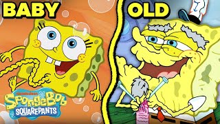 SpongeBobs Stages of Life ⏰ Baby Sponge to Old Man  SpongeBob [upl. by Sethi60]