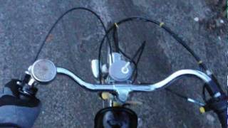 Fahrrad mit AnbaumotorHilfsmotor  Benzinmotor [upl. by Dorcas]