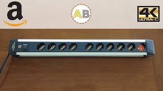 Brennenstuhl Premium AluLine 10 sockets Power Strip w overload protection  4K Review [upl. by Leunam]