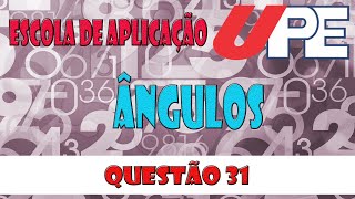 QUESTÃO 31  PROVA ESCOLA DE APLICAÇÃOUPE 1° ANO2020 [upl. by Noiroc438]