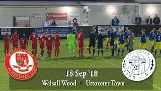 Walsall Wood v Uttoxeter Town Replay [upl. by Oijimer]