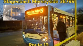 UNCOMMON APPEARANCE Stagecoach Merseyside ADL E200 36799  Route 19 [upl. by Noired48]