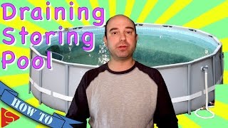 Intex Ultra Frame Pool Draining and Take Down [upl. by Airehs]