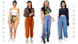 the sims 4 streetwear lookbook  full cc list [upl. by Suired592]