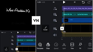 Vn App Black Screen Lyrics Video Editing  Black Screen Lyrics Status Editing In Vn Video Editor [upl. by Netsrejk]