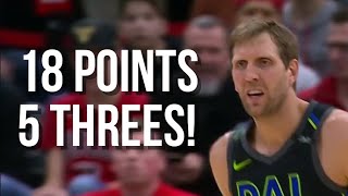 Dirk Nowitzki Highlights  18 Points vs Chicago Bulls [upl. by Zaccaria]