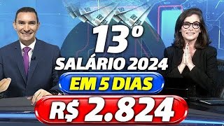 INSS 1ª PARCELA do 13º SALÁRIO para os APOSENTADOS  CALENDÁRIO INSS 2024  VEJA DATAS e VALORES [upl. by Areivax828]