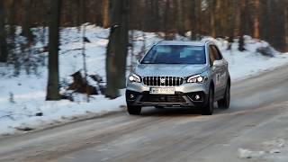 Driving on Suzuki SCross new SX4 in Winter [upl. by Suinotna556]