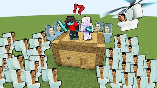 We Are SURROUNDED By SKIBIDI TOILET in Minecraft [upl. by Upshaw120]