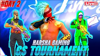 HARSHA GAMING CS TOURNAMENT DAY 2Telugu Live telugulivefreefireshortlive [upl. by Ariahs]