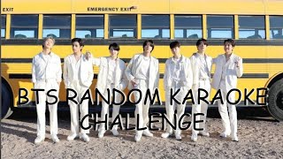 BTS RANDOM KARAOKE CHALLENGE NEWWith lyricsPart 2 [upl. by Shamus645]