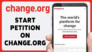 How To Start A Petition On Changeorg 2024  Changeorg Petition Creation Tutorial [upl. by Muiram]