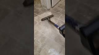 Dirt Removal with Steam Cleaning  Vinyl flooring  4k video [upl. by Herzen]