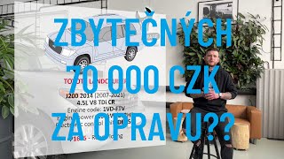 ZBYTEČNĚ VYHOZENÉ PENÍZE  70 000 ZA OPRAVY BEZ VÝSLEDKU  LandCruiser 45L TDI V8 1VDFTV  P1605 [upl. by Affer]