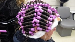 ♥ PT1 of 4 How to Perm at Home Spiral Basic and Piggyback Tutorial [upl. by Edgard61]