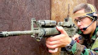 Airsoft War GampP M4 G36 L86 M14 Nomad Scotland HD [upl. by Yejus215]