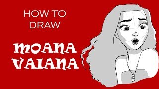 HOW TO DRAW SINGING MOANAVAIANA  Realtime 5 minute sketch [upl. by Tnahsarp38]