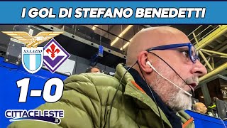 LAZIOFIORENTINA 10  STEFANO BENEDETTI IMPAZZISCE al GOL di IMMOBILE al 95 [upl. by Zebe]