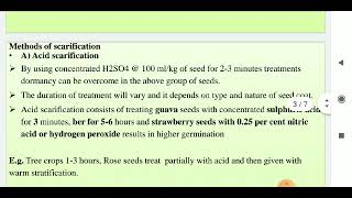 Scarification And Stratification of seed [upl. by Kordula]